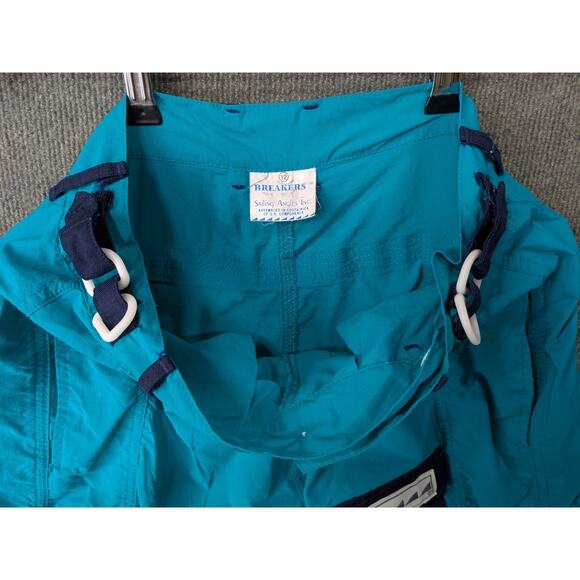 Vtg Breakers Shorts Womens 12 Nylon Sailing Angles Surfing Cargo Pockets - Picture 8 of 12